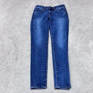 American Eagle Outfitters Jegging Jeans Skinny Blue Pockets Size 2 Short